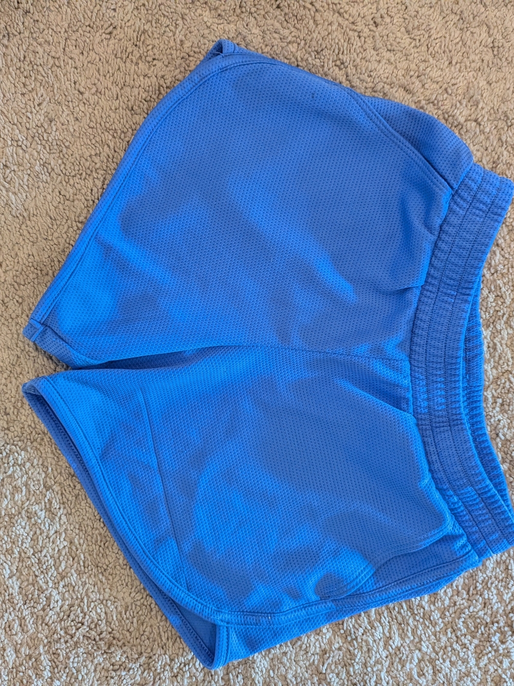 Blue Athletic Mesh Shorts